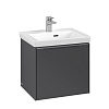 Картинка анонса товара «тумба под раковину villeroy &amp; boch subway 3.0 graphite / graphite c58000vr»