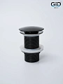 Донный клапан Gid без перелива G-54BL 76601K черный глянцевый 7x7x10 Донный клапан Gid без перелива G-54BL 76601K черный глянцевый 7x7x10