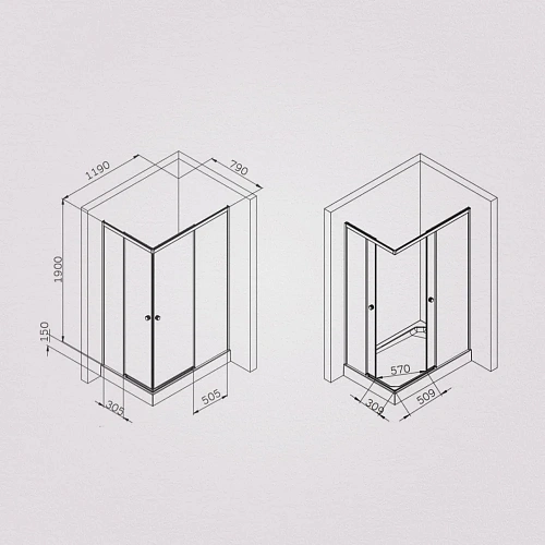 Душевой уголок AM.PM X-Joy W94G-403-120280-MT1K раздвижные двери 120x80 профиль хром матовый, стекло прозрачное Душевой уголок AM.PM X-Joy W94G-403-120280-MT1K раздвижные двери 120x80 профиль хром матовый, стекло прозрачное