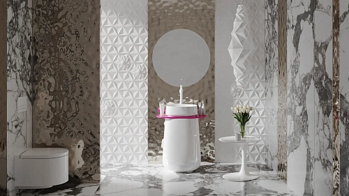 Раковина Salini ORIENTE TOTEM в цвете по RAL 1303101GF 700x490 напольная S-Sense Раковина Salini ORIENTE TOTEM в цвете по RAL 1303101GF 700x490 напольная S-Sense