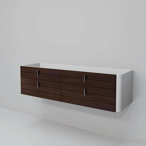 Тумба под раковину ArtDecco Gabriella 150 AGB15W24D000 подвесная, черный орех Тумба под раковину ArtDecco Gabriella 150 AGB15W24D000 подвесная, черный орех