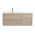 Детальная картинка товара «тумба под раковину belbagno kraft-1200-2c-1a-so-rgb-l rovere galifax bianco подвесная 1200x460»