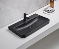 Раковина Gid Bm9580s 72211 встраиваемая сверху черная матовая 81x46.5x16.5 Раковина Gid Bm9580s 72211 встраиваемая сверху черная матовая 81x46.5x16.5