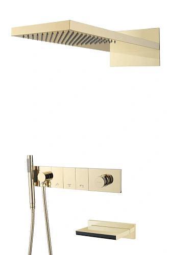 Душевая система Boheme ZODIAC Matt Gold встраиваемая 132-2-MG Душевая система Boheme ZODIAC Matt Gold встраиваемая 132-2-MG