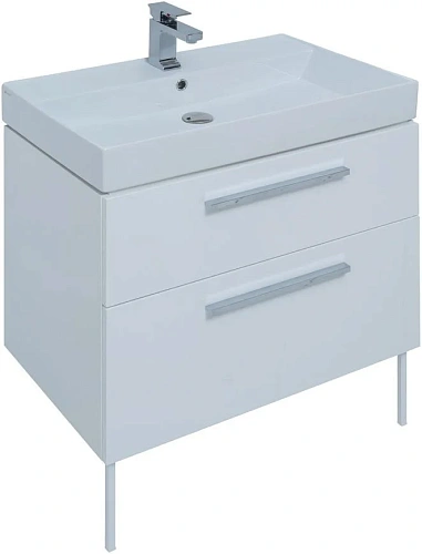 Тумба под раковину Aquanet Nova 75 белый (2 ящика) 00242262 Тумба под раковину Aquanet Nova 75 белый (2 ящика) 00242262