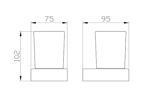 Стакан Wonzon & Woghand брашированное золото (WW-8321-BG) Стакан Wonzon & Woghand брашированное золото (WW-8321-BG)