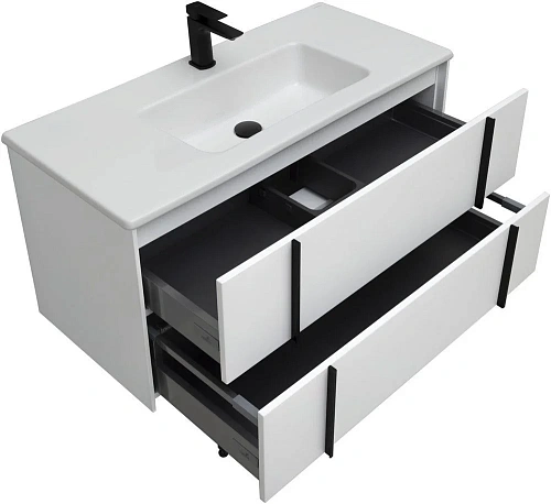 Тумба под раковину Allen Brau Reality 100 1.32007.WM белый матовый Тумба под раковину Allen Brau Reality 100 1.32007.WM белый матовый