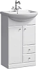 Тумба под раковину AQWELLA Barcelona 55см Ba.01.05/2 напольная, белая