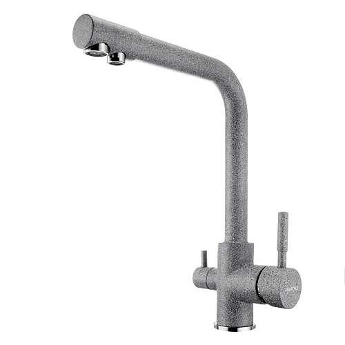 Смеситель для кухни Aquaton Руан серый 1AX004FCXX230 Смеситель для кухни Aquaton Руан серый 1AX004FCXX230