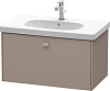 Картинка анонса товара «тумба под раковину duravit brioso br404604343 подвесная 82 см базальт»