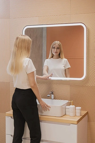 Зеркало Silver mirrors Stiv neo-S 1000х800 Сенсорный выключатель, бегущая подсветка LED-00002887 Зеркало Silver mirrors Stiv neo-S 1000х800 Сенсорный выключатель, бегущая подсветка LED-00002887