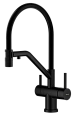Смеситель для кухни Splenka S70.62.06 с гибким изливом с подключением к фильтру, черный Смеситель для кухни Splenka S70.62.06 с гибким изливом с подключением к фильтру, черный