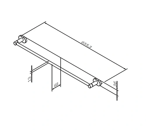 Полотенцедержатель AM.PM Sense L A74346400 хром Полотенцедержатель AM.PM Sense L A74346400 хром