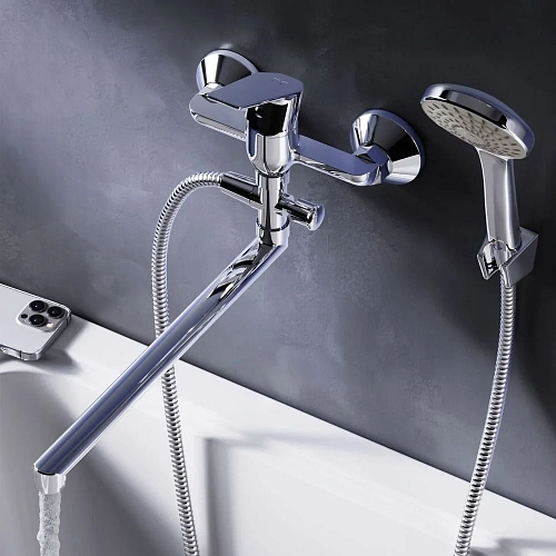 Смеситель для ванны AM.PM Gem F90A90100 хром Смеситель для ванны AM.PM Gem F90A90100 хром