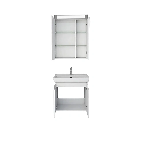 Тумба под раковину DREJA Q (D), 60 см, подвесная, 2 дверцы, белый глянец 99.1001 Тумба под раковину DREJA Q (D), 60 см, подвесная, 2 дверцы, белый глянец 99.1001