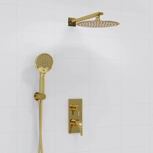 Душевая система WasserKRAFT A71207 встраиваемая золото Душевая система WasserKRAFT A71207 встраиваемая золото