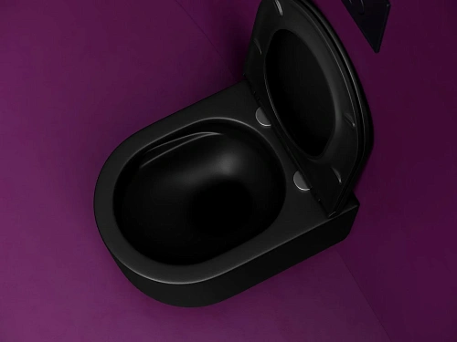 Унитаз подвесной Ceramica Nova ULMA CN4006TMB черный матовый Унитаз подвесной Ceramica Nova ULMA CN4006TMB черный матовый