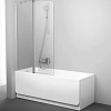 Шторка на ванну Ravak CVS2-100 L (сатин + транспарент) 7QLA0U00Z1