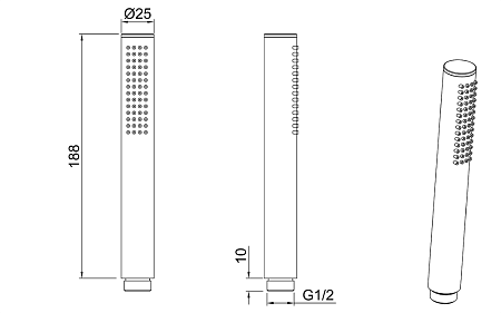 Душевая лейка Allen Brau Priority 5.31020-00