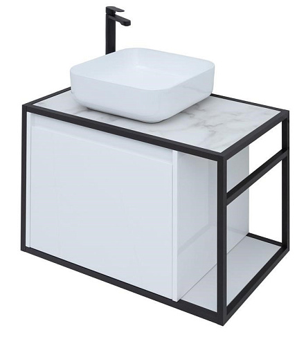 Тумба под раковину Aquanet Nova Lite Loft 75 L белый 00261650 Тумба под раковину Aquanet Nova Lite Loft 75 L белый 00261650