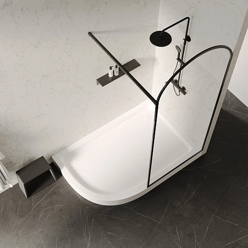 Душевой поддон ABBER AD3E129 R 120х90 асимметричный, акриловый, белый Душевой поддон ABBER AD3E129 R 120х90 асимметричный, акриловый, белый