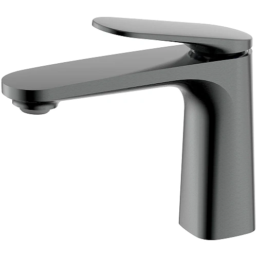 Смеситель для раковины AQUAme Imola AQM6710GM без донного клапана, Серый матовый Смеситель для раковины AQUAme Imola AQM6710GM без донного клапана, Серый матовый