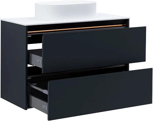 Тумба под раковину Allen Brau Activity 100 1.34006.AM антрацит матовый/черный брашированный Тумба под раковину Allen Brau Activity 100 1.34006.AM антрацит матовый/черный брашированный