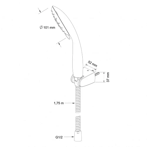 Душевая лейка Swedbe Calypso 5092 Душевая лейка Swedbe Calypso 5092