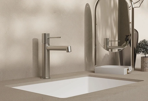 Смеситель для раковины Vincea Desire VBF-1D1BN брашированный никель Смеситель для раковины Vincea Desire VBF-1D1BN брашированный никель