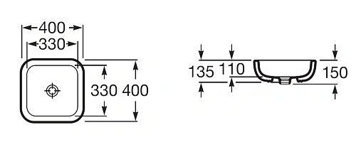 Раковина Roca Urban 32765L00U Лондон 40 см Раковина Roca Urban 32765L00U Лондон 40 см