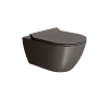 Унитаз подвесной GSI PURA безободковый Swirlflush коричневый матовый (881516) без сиденья