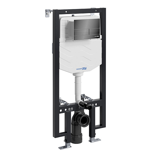 Инсталляция для унитаза WasserKRAFT Vils 56TLT.010.ME.PB04 с клавишей смыва черный Инсталляция для унитаза WasserKRAFT Vils 56TLT.010.ME.PB04 с клавишей смыва черный