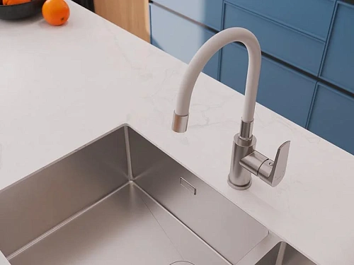 Смеситель для кухни Cersanit MODUO 68232 белый Смеситель для кухни Cersanit MODUO 68232 белый