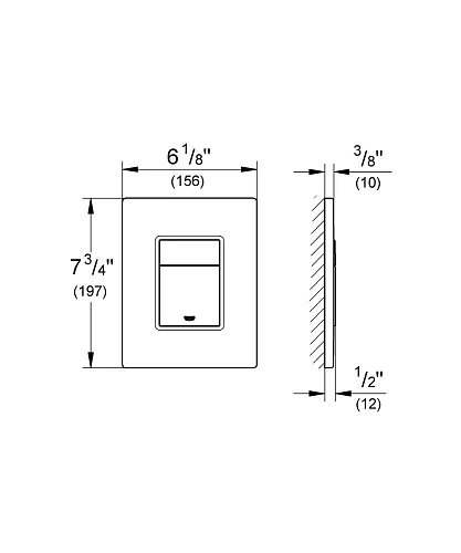 Клавиша смыва GROHE Skate Cosmopolitan (38732000) хром Клавиша смыва GROHE Skate Cosmopolitan (38732000) хром