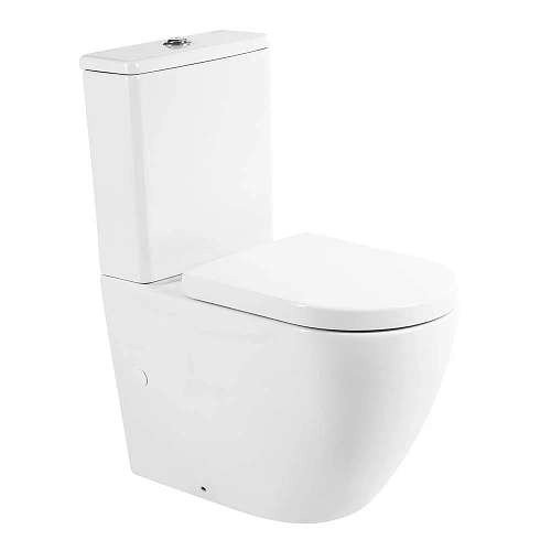 Унитаз напольный BelBagno SFERA-R BB2141CPR/BB865SC безободковый с сиденьем Унитаз напольный BelBagno SFERA-R BB2141CPR/BB865SC безободковый с сиденьем