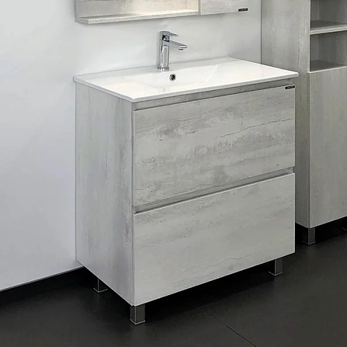 Тумба с раковиной Comforty Верона 75 00004137102 дуб белый раковина Comforty 75Е Тумба с раковиной Comforty Верона 75 00004137102 дуб белый раковина Comforty 75Е