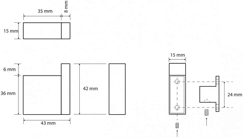 Крючок Bemeta GAMMA 145804022 Крючок Bemeta GAMMA 145804022