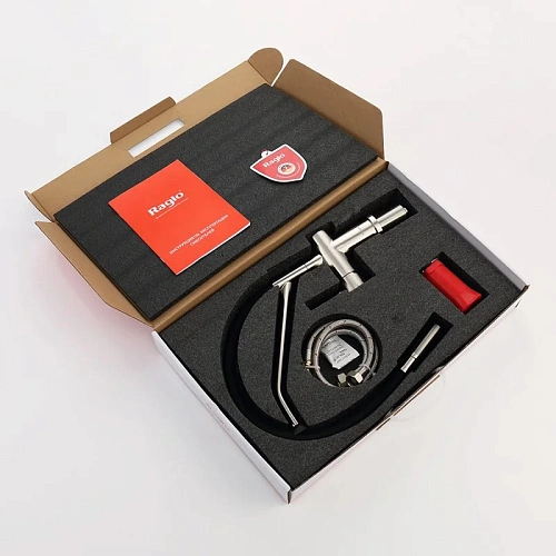 Смеситель для кухни Raglo R86.41.05 с гибким изливом, сатин Смеситель для кухни Raglo R86.41.05 с гибким изливом, сатин