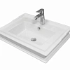 Раковина SANITA LUXE AMPIR 65 WB.FN/Ampir/65-N/WHT.G/S1 Раковина SANITA LUXE AMPIR 65 WB.FN/Ampir/65-N/WHT.G/S1