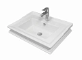 Раковина SANITA LUXE AMPIR 65 WB.FN/Ampir/65-N/WHT.G/S1 Раковина SANITA LUXE AMPIR 65 WB.FN/Ampir/65-N/WHT.G/S1