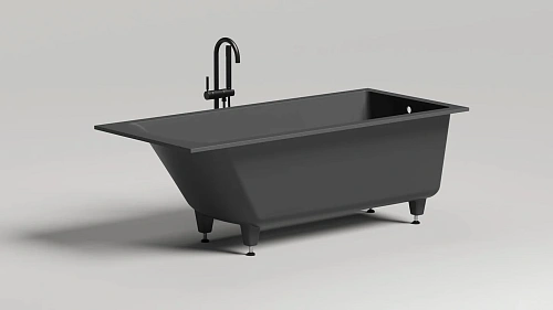 Ванна из искусственного камня Salini CASCATA 170x70 покраска по RAL полностью 104423MF S-Stone Ванна из искусственного камня Salini CASCATA 170x70 покраска по RAL полностью 104423MF S-Stone