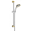 Картинка анонса товара «душевой гарнитур hansgrohe raindance classic 100 air 3 jet unica classic 27843090, хром/золото»