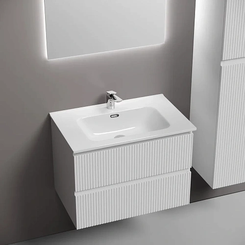 Тумба под раковину Sancos Snob T SNT70W 690х445х500 Bianco, подвесная Тумба под раковину Sancos Snob T SNT70W 690х445х500 Bianco, подвесная