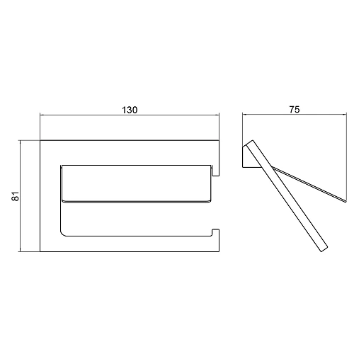 Держатель туалетной бумаги Timo Petruma 15242/03 черный Держатель туалетной бумаги Timo Petruma 15242/03 черный