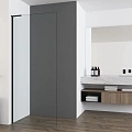 Душевая перегородка Vincea Walk-In VSW-7HA700CLB 700x2000 черный матовый, стекло прозрачное Душевая перегородка Vincea Walk-In VSW-7HA700CLB 700x2000 черный матовый, стекло прозрачное