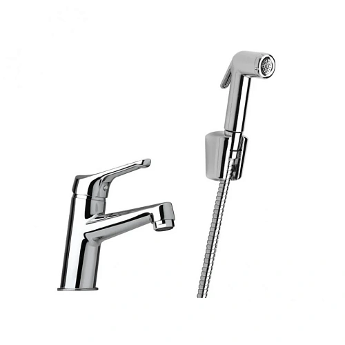 Смеситель для раковины Paini Bios 05CR205/574 с гигиеническим душем Смеситель для раковины Paini Bios 05CR205/574 с гигиеническим душем