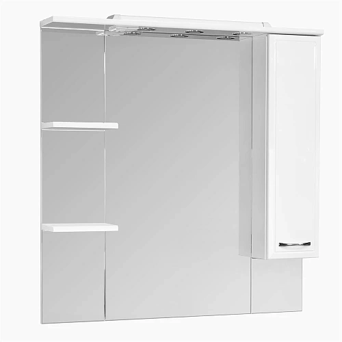 Зеркальный шкаф Aquaton Эмили 105 правый белый 1A008602EM01R Зеркальный шкаф Aquaton Эмили 105 правый белый 1A008602EM01R