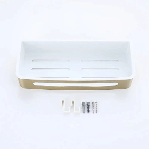 Полка Raglo R340.02.03 290x115x55мм сатин золотой Полка Raglo R340.02.03 290x115x55мм сатин золотой