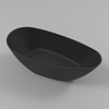 Картинка анонса товара «ванна из искусственного камня whitecross spinel a 150x70 (черный мат) искусственный камень 0209.1500 0209.150070.201»