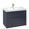 Картинка анонса товара «тумба под раковину villeroy &amp; boch subway 3.0 marine blue / marine blue c57402vq»